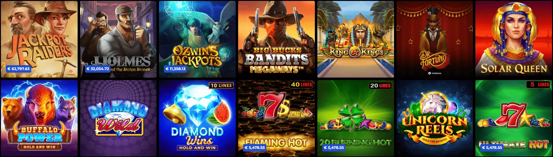 Jackpot Spiele