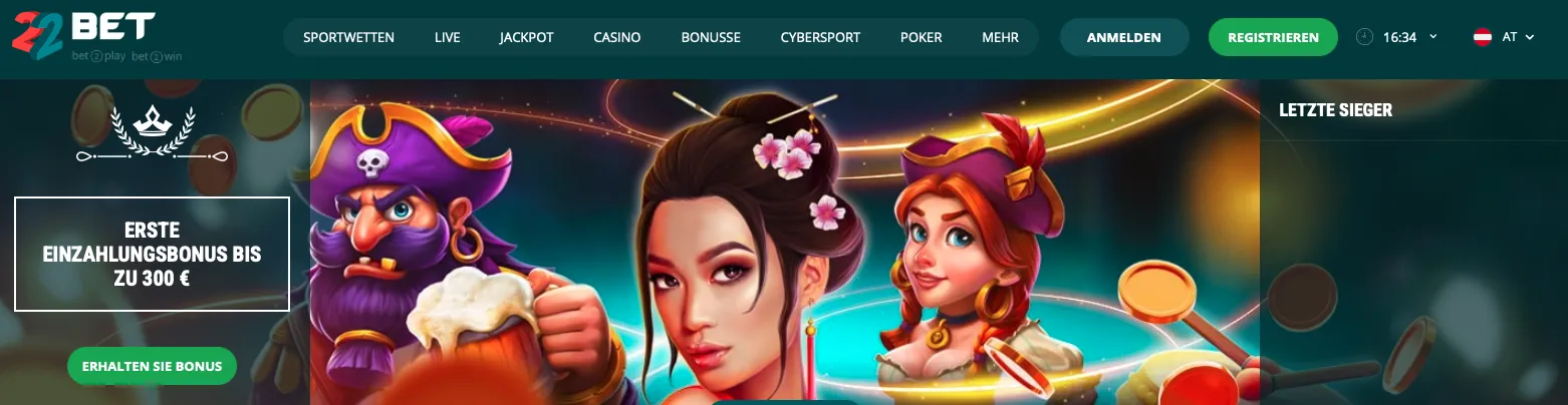 22Bet Lobby