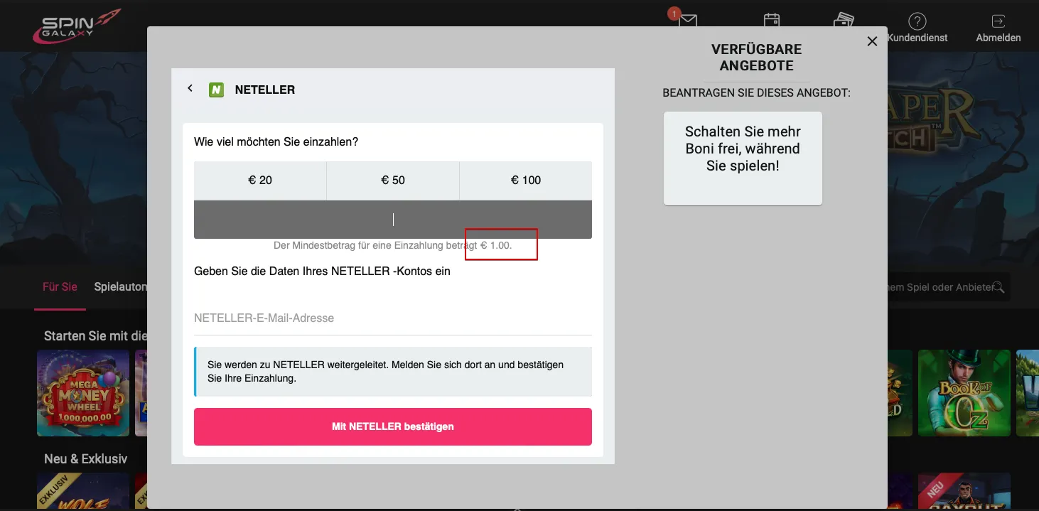 Spin Galaxy 1 Euro