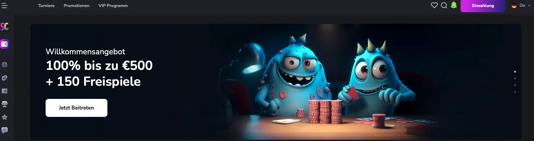 Welkomenbonus Scream Casino