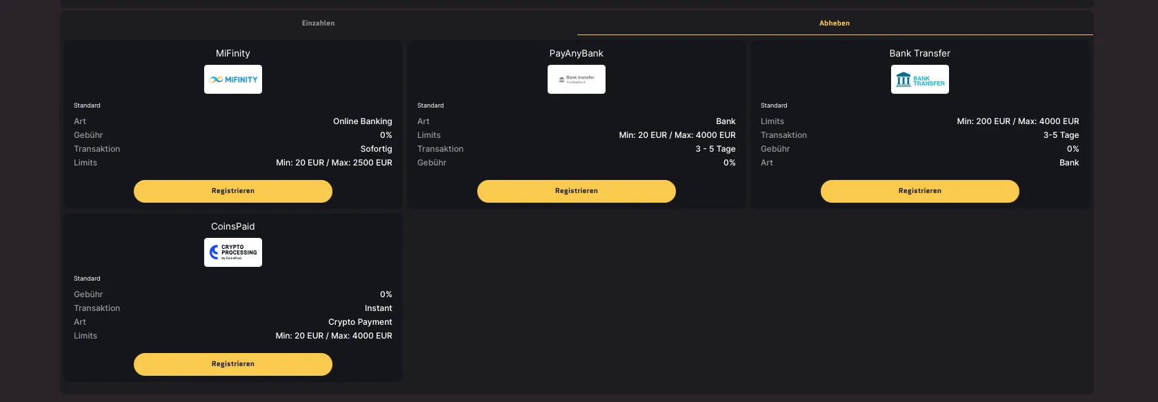 Auszahlungen im Wanted Win Casino: Test von goldchip-casinos.at
