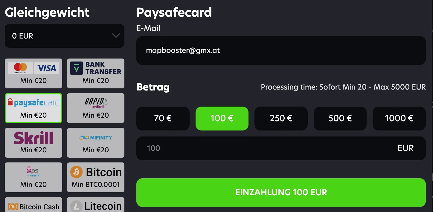 inzahlungen and Auszahlungen im Neospin Casino: Test von goldchip-casinos.at