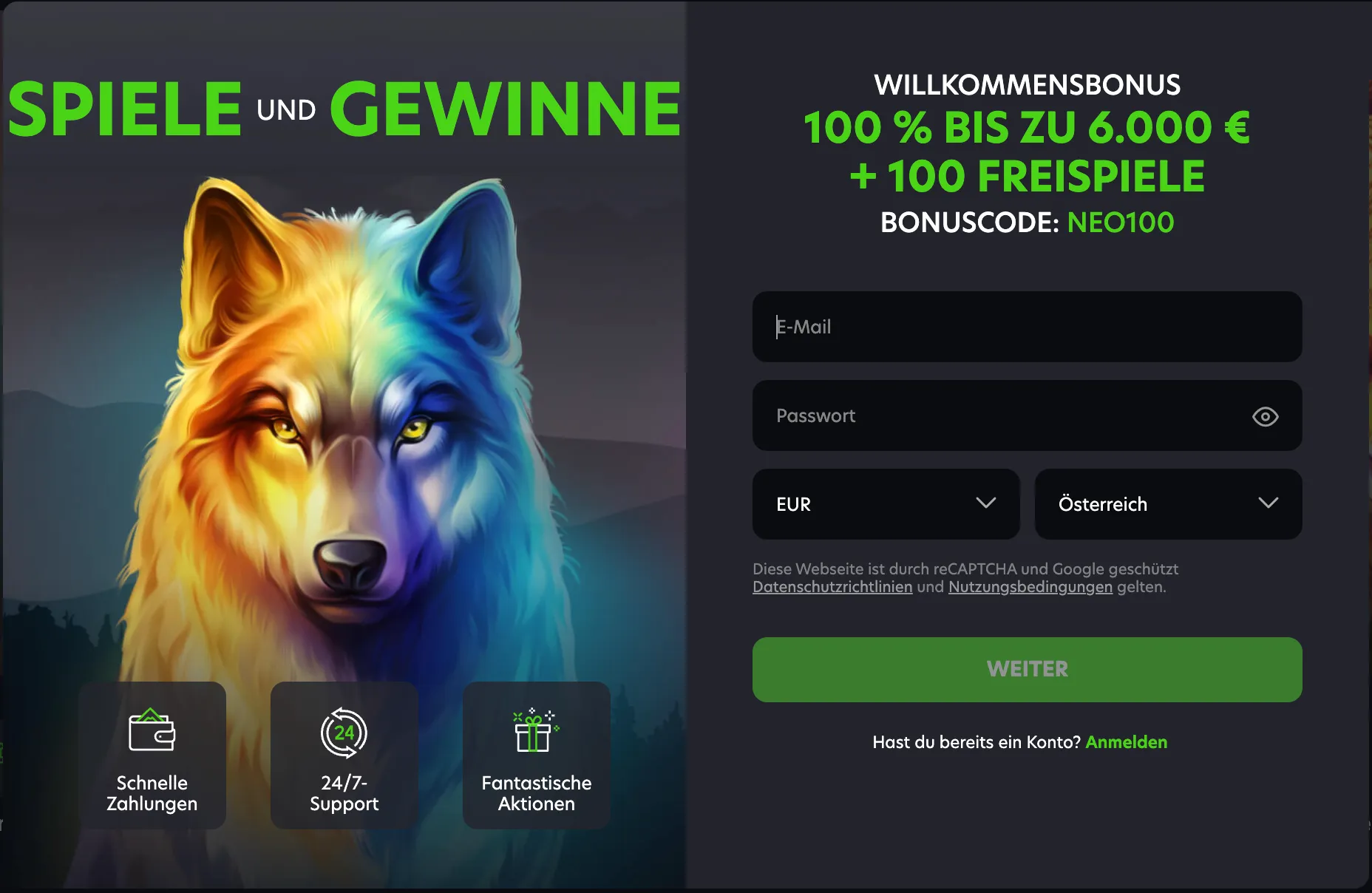Neospin Casino Registrierung: Test von goldchip-casinos.at