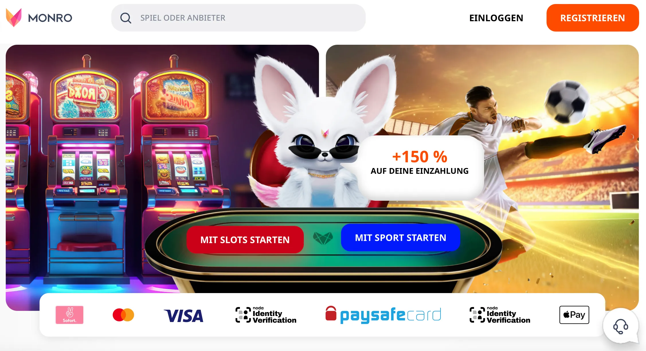 Monro Casino mit Sofort: Test von goldchip-casinos.at