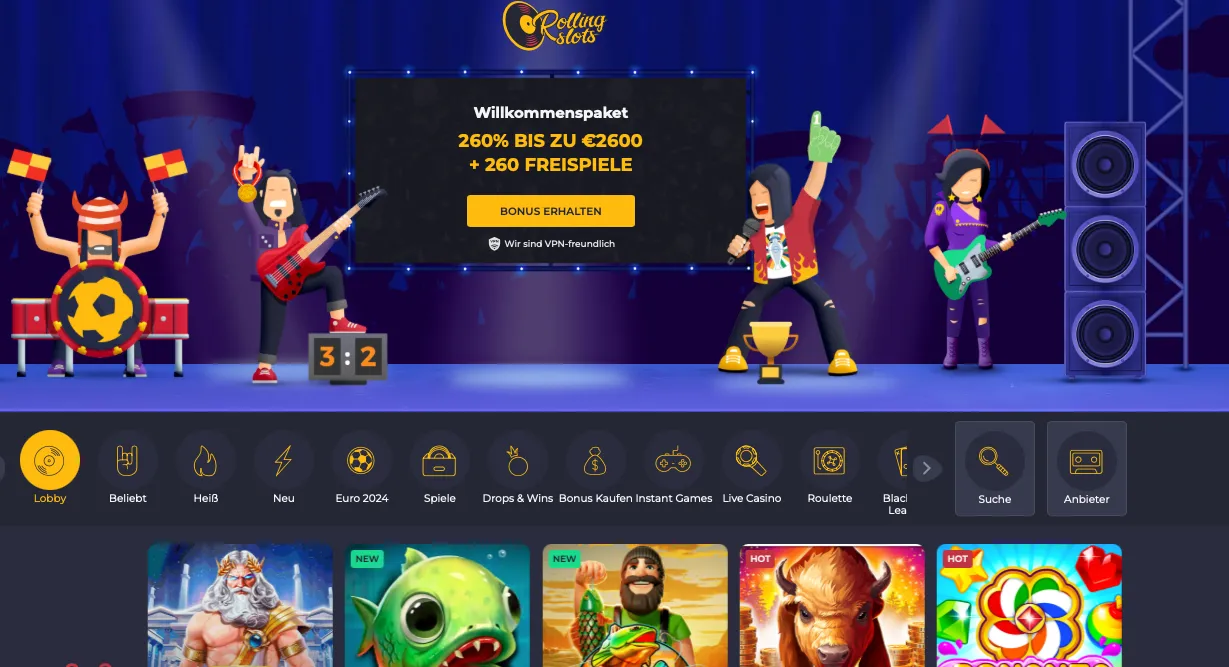 Rollingslots Casino Online