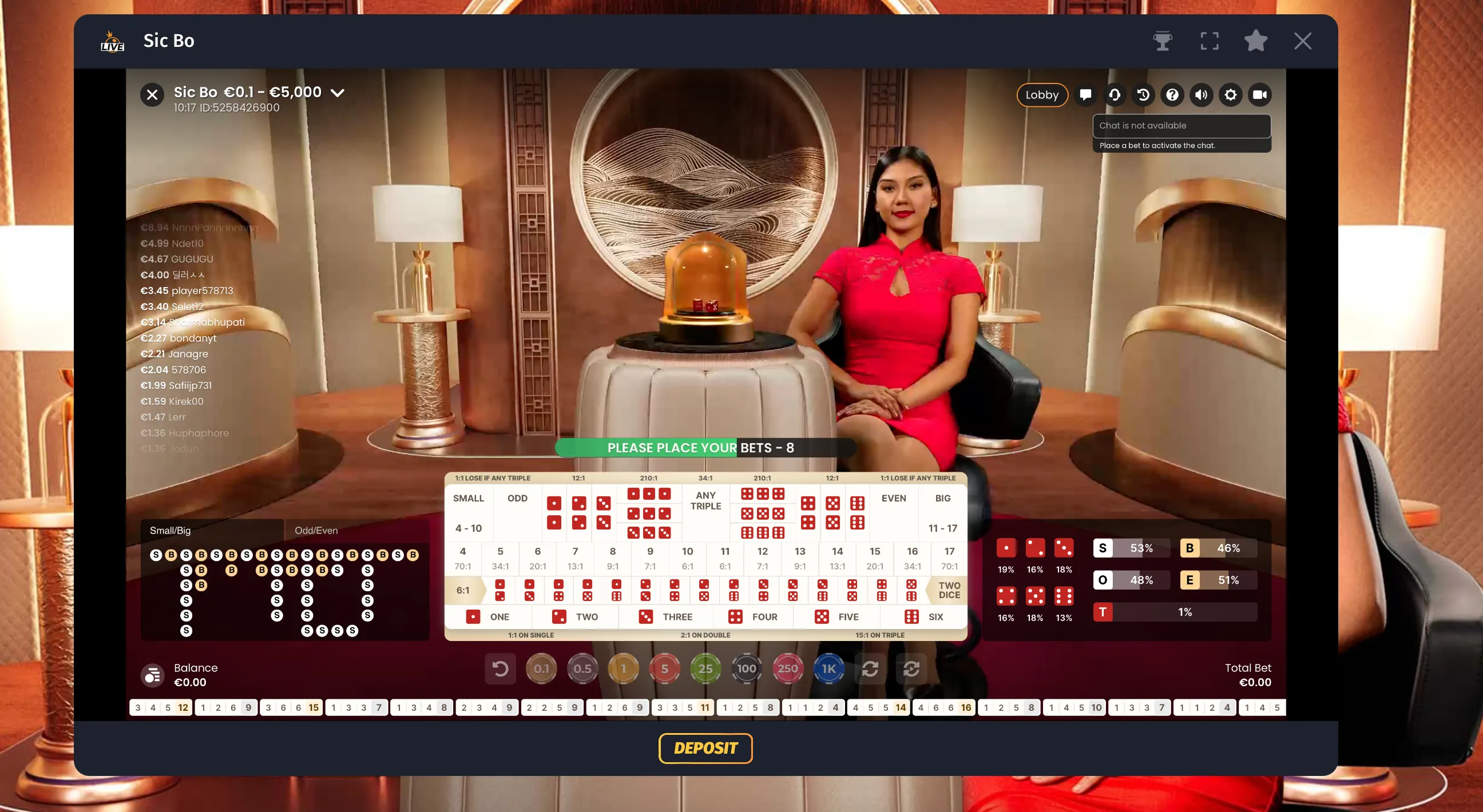 Sic bo Live - goldchip-casinos.at Bewertung
