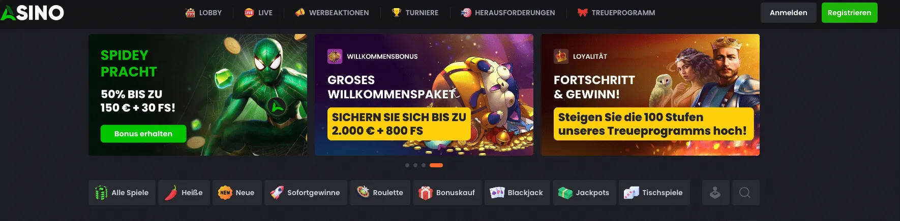 Asino Casino Online - goldchip-casinos.at Test