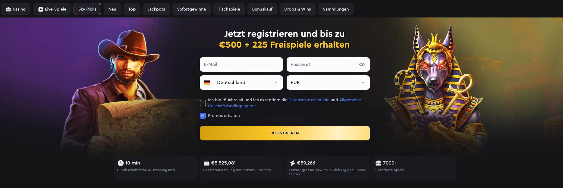 Skycrown Casino Online - goldchip-casinos.at Bewertung