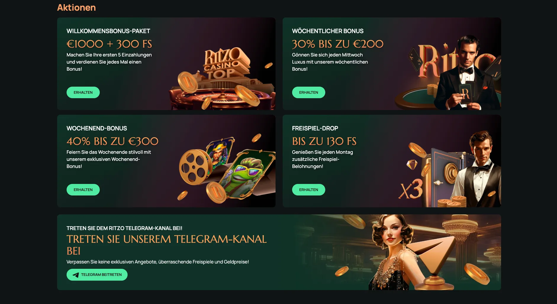 Ritzo Casino Online Bonus Liste - goldchip-casinos.at Test